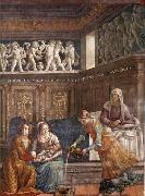 GHIRLANDAIO, Domenico Birth of Mary Sweden oil painting artist